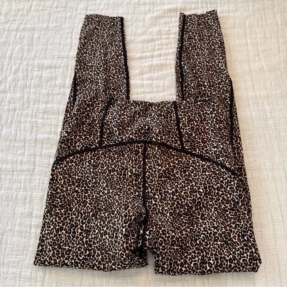 Varley Cheetah Leopard Printed Leggings Size Small